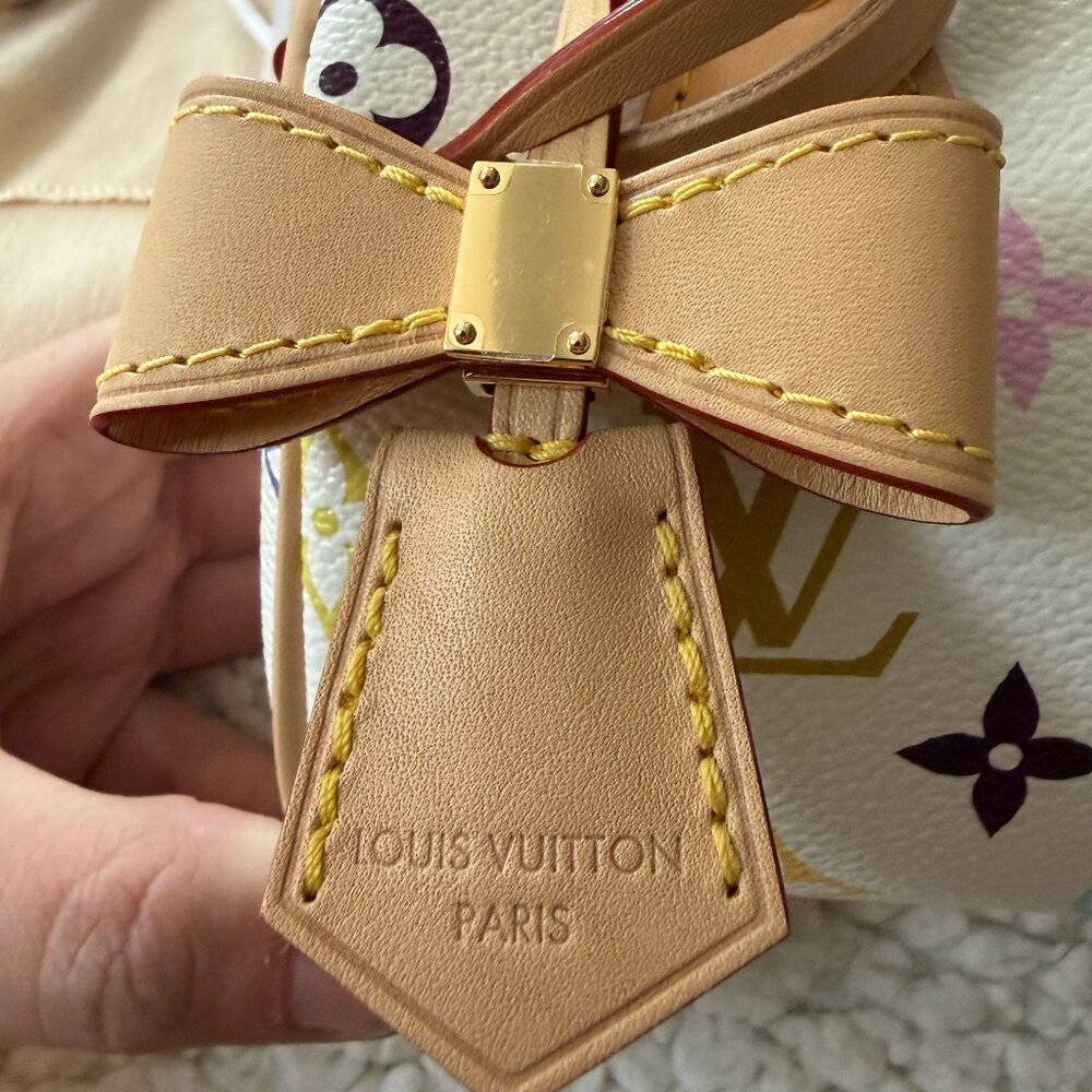 NWT Louis Vuitton X Takashi Murakami 2025 Nano Speedy White Multicolor - Picture 7 of 9
